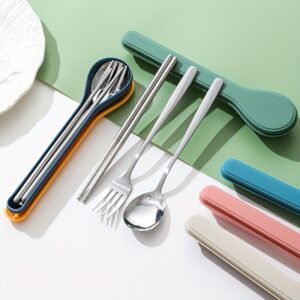 Portable Cutlery Set: Durable Stainless Steel