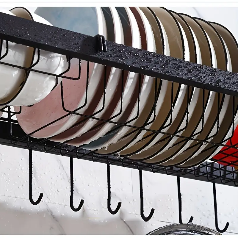 Black Stainless Steel Sink Rack - Image 2