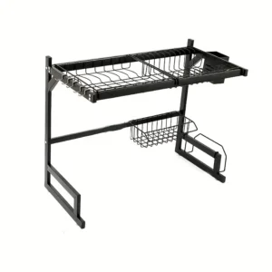 Black Stainless Steel Sink Rack