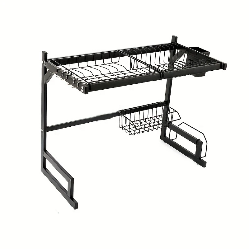 Black Stainless Steel Sink Rack