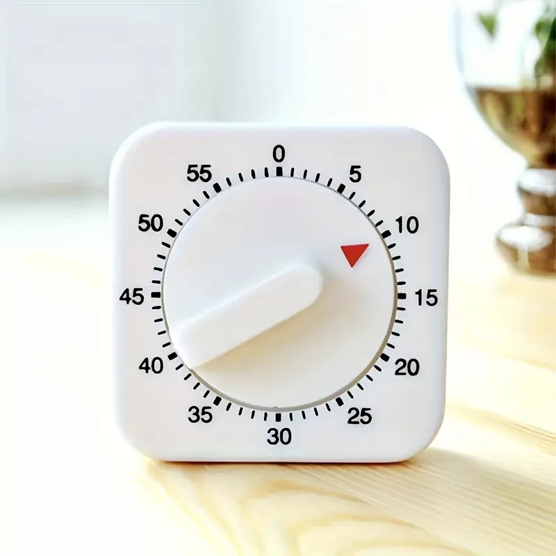 ABS Plastic 60-Minute Mechanical Kitchen Timer - Image 2
