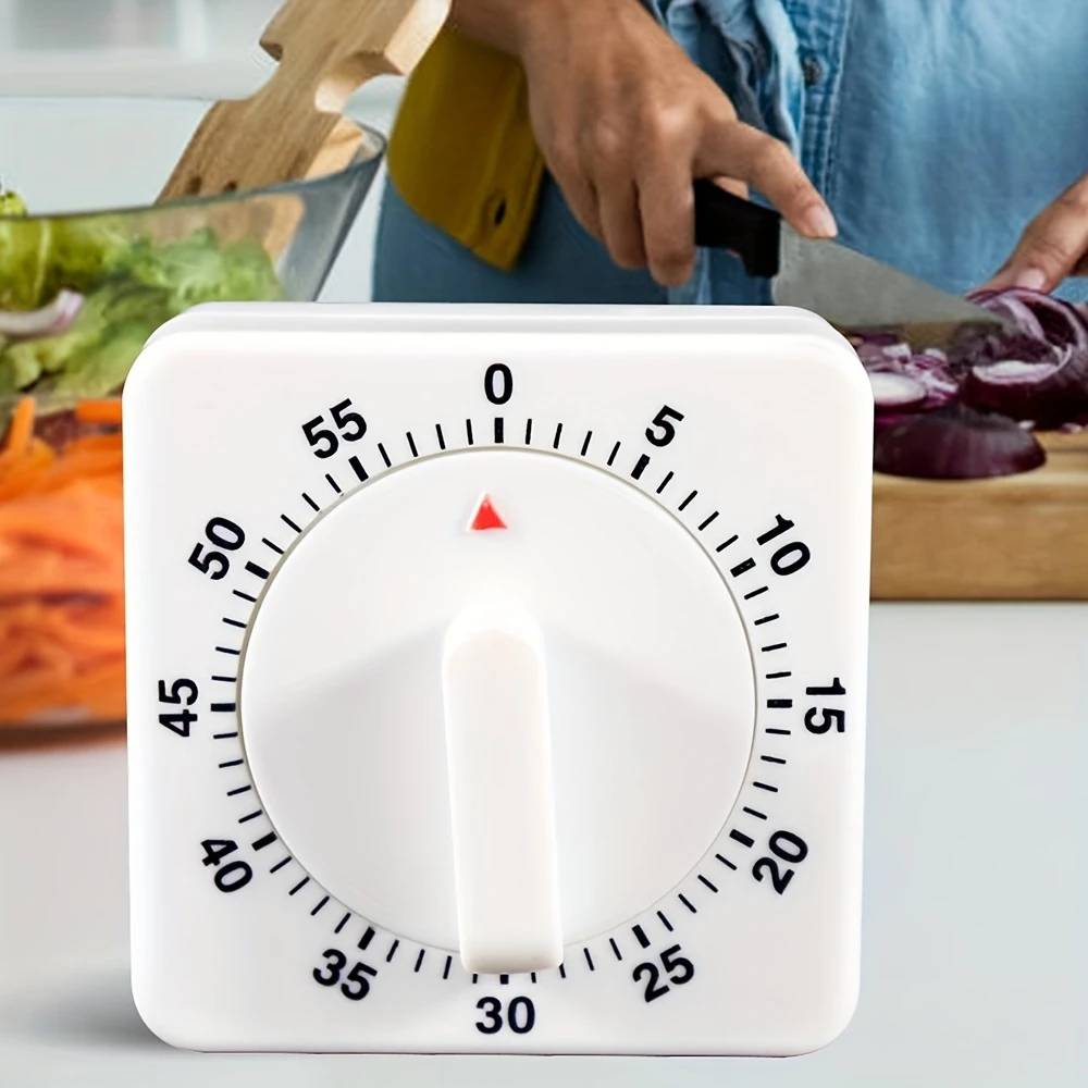 ABS Plastic 60-Minute Mechanical Kitchen Timer - Image 3