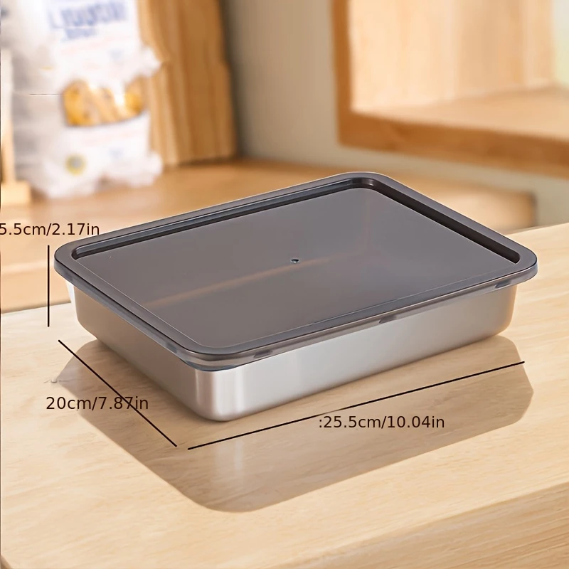 Durable Stainless Steel Food Storage Containers Set - Image 3