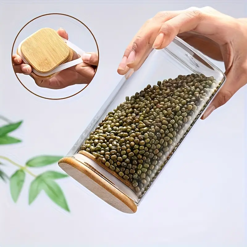 2Pcs Square Sealed Jars - Image 2